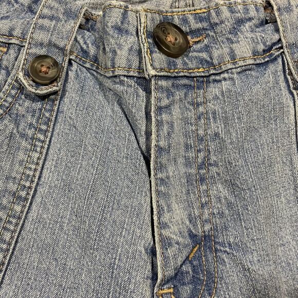 Levi Strauss Signature Stretch Jeans Light Wash 35x23 Cropped Y2K - Picture 4 of 13